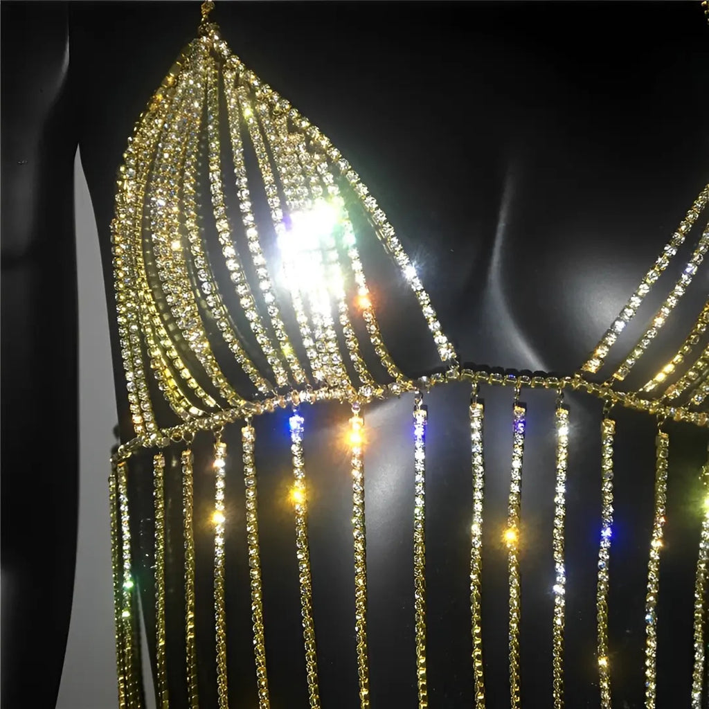 Conjunto Luxo com detalhes em strass