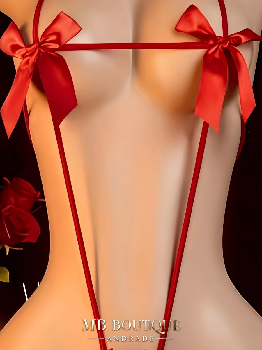 Body Frente Única com Laço e Amarração
