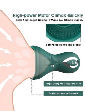 Vibrador de Sucção com 7 Modos de Vibração e Estímulo de Língua – Prazer Total no Toque