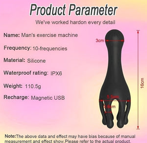 Vibrador masculino e estimulador de glândulas 