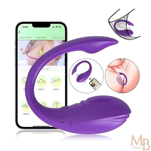Vibrador com controle por APP (celular) com 9 níveis de vibração