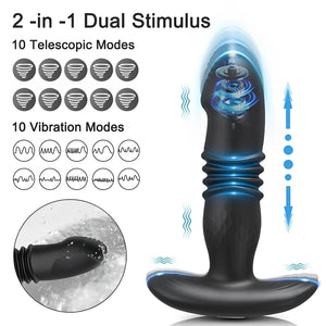 Vibrador com 10 modos de vibração (com controle remoto e pelo celular por aplicativo)