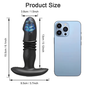 Vibrador com 10 modos de vibração (com controle remoto e pelo celular por aplicativo)