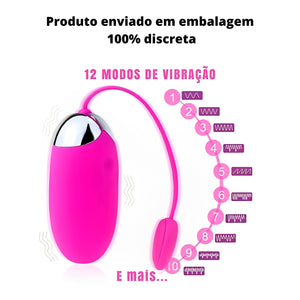 Kit Noite Selvagem na Varanda – Conjunto Transparente + Vibrador Bluetooth com Controle Remoto