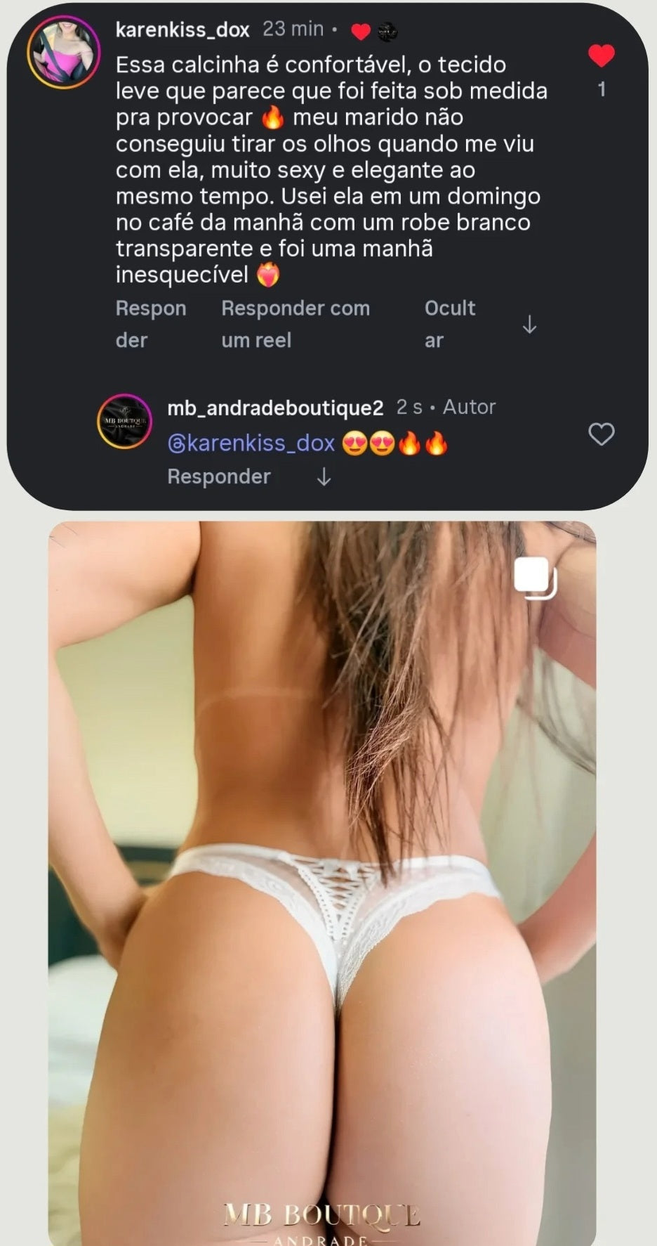 Calcinha Fio Dental em Tule e Renda - Lingerie Sensual Preta ou Branca Feminina P ao GG
