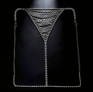 Calcinha Corrente com Strass – Coleção Gold | Lingerie Joia de Luxo - Para noites ousadas