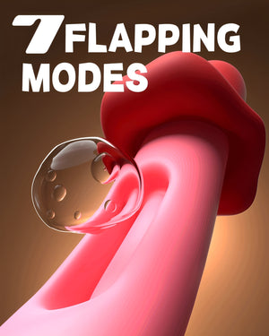 Vibrador 2 em 1 com Língua Estimuladora e Movimento "Slap" - Estímulo Preciso do Ponto G e Clitóris com 7 Modos Vibratórios