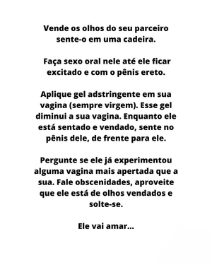 Gel Adstringente Sempre Virgem + Venda para os Olhos Vermelha – Kit Sensual de Surpresa Erótica