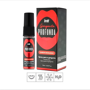 Spray Garganta Profunda INTT Sabor Morango, Menta ou Canela – Gel Oral para Sexo Oral Mais Profundo