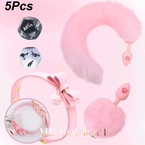 Kit Rosa Encantado – 5 Peças para Momentos Lúdicos e Estilo Romântico