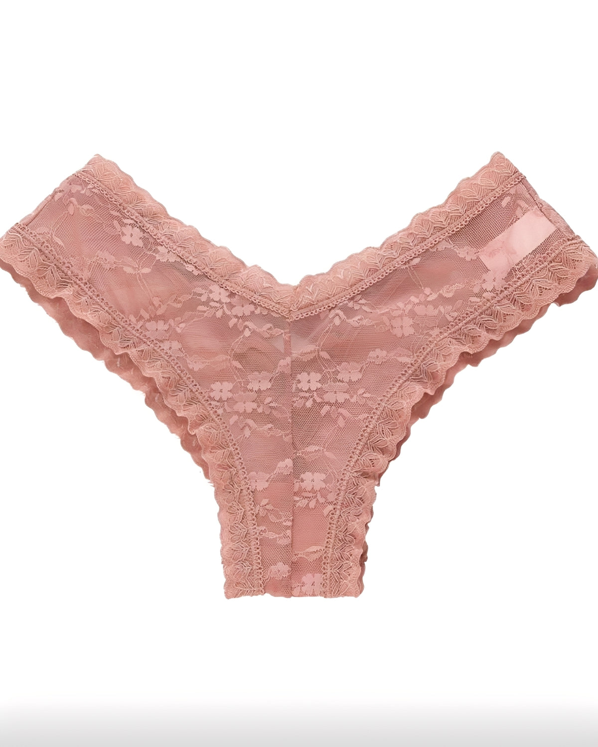 Calcinha Confortável Rendada com Tiras Cruzadas - Lingerie Sensual Feminina Rose, Preta ou Vermelha