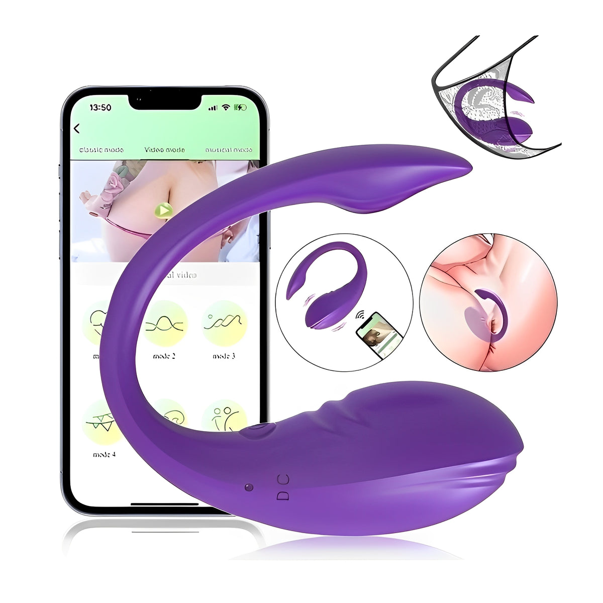 Kit Cinema Secreto – Camisola Confortável + Acessório com Controle por APP