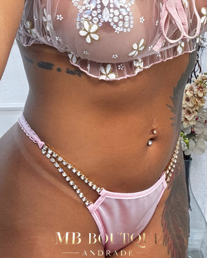 Calcinha com detalhe de Strass (somente a calcinha) - P ao GG