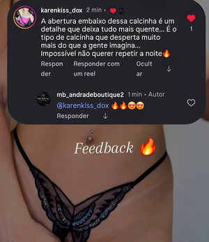 Calcinha fio dental sensual Borboleta – Com brilho e Abertura Inferior - presente perfeito
