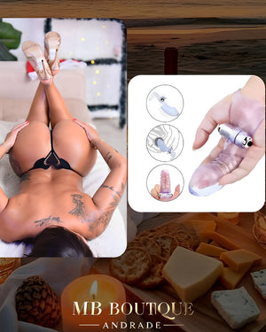 Kit Segredo na Natureza – Calcinha Coração + Ponto G Vibratório