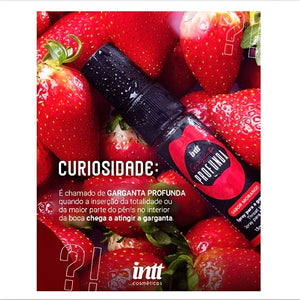 Spray Garganta Profunda INTT Sabor Morango, Menta ou Canela – Gel Oral para Sexo Oral Mais Profundo