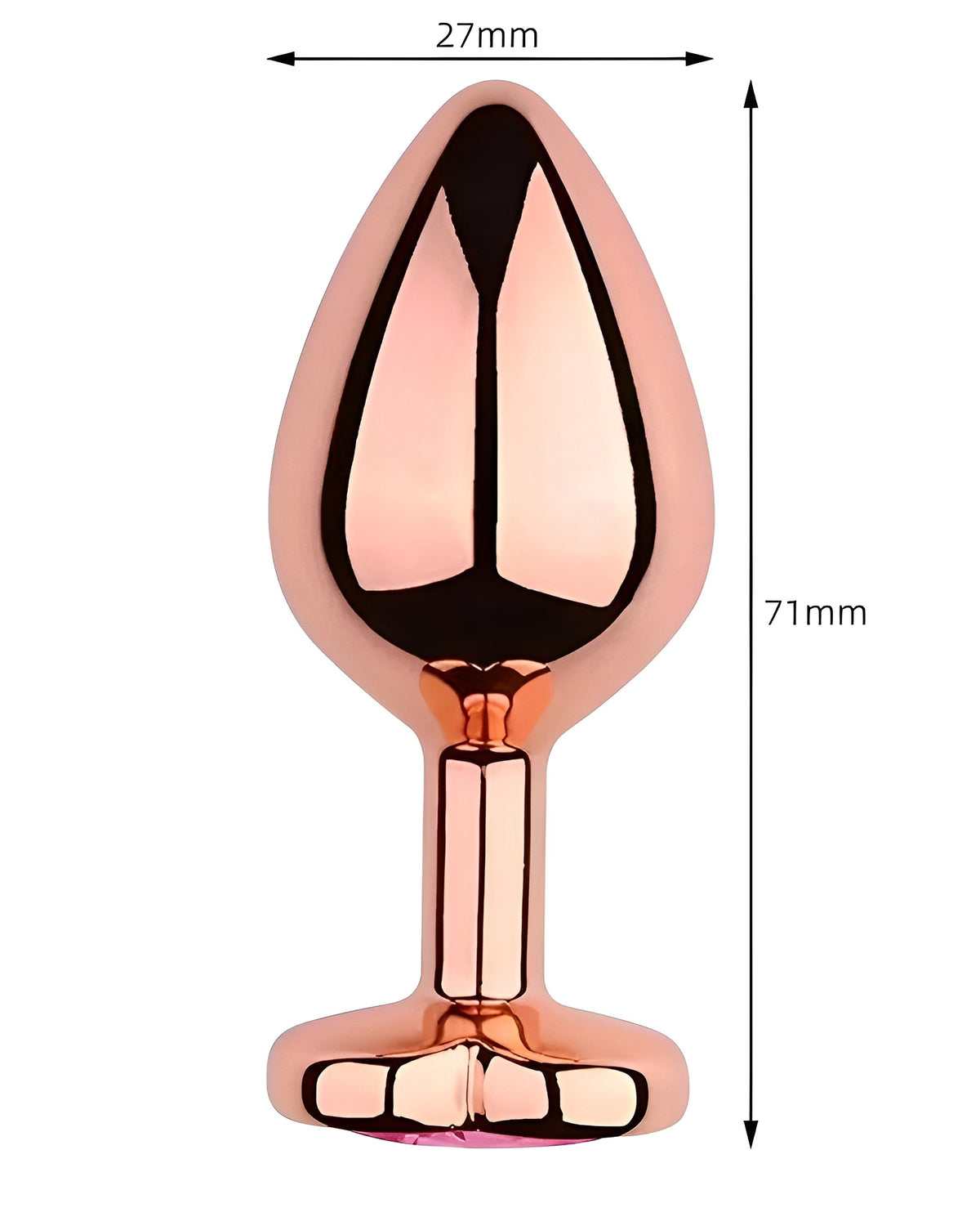 Kit Luxo no Hotel – Camisola Dhi + Plug Anal Rosa Ouro