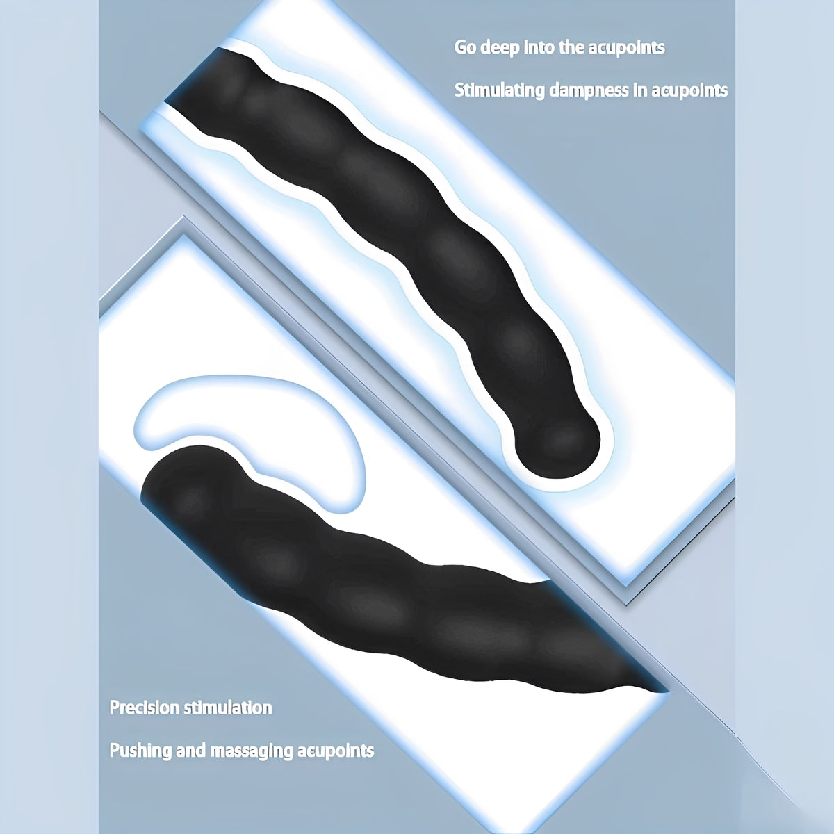Colar Peniano Preto com Estimulador Anal – Silicone Macio para Dupla Penetração