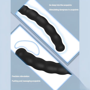 Colar Peniano Preto com Estimulador Anal – Silicone Macio para Dupla Penetração