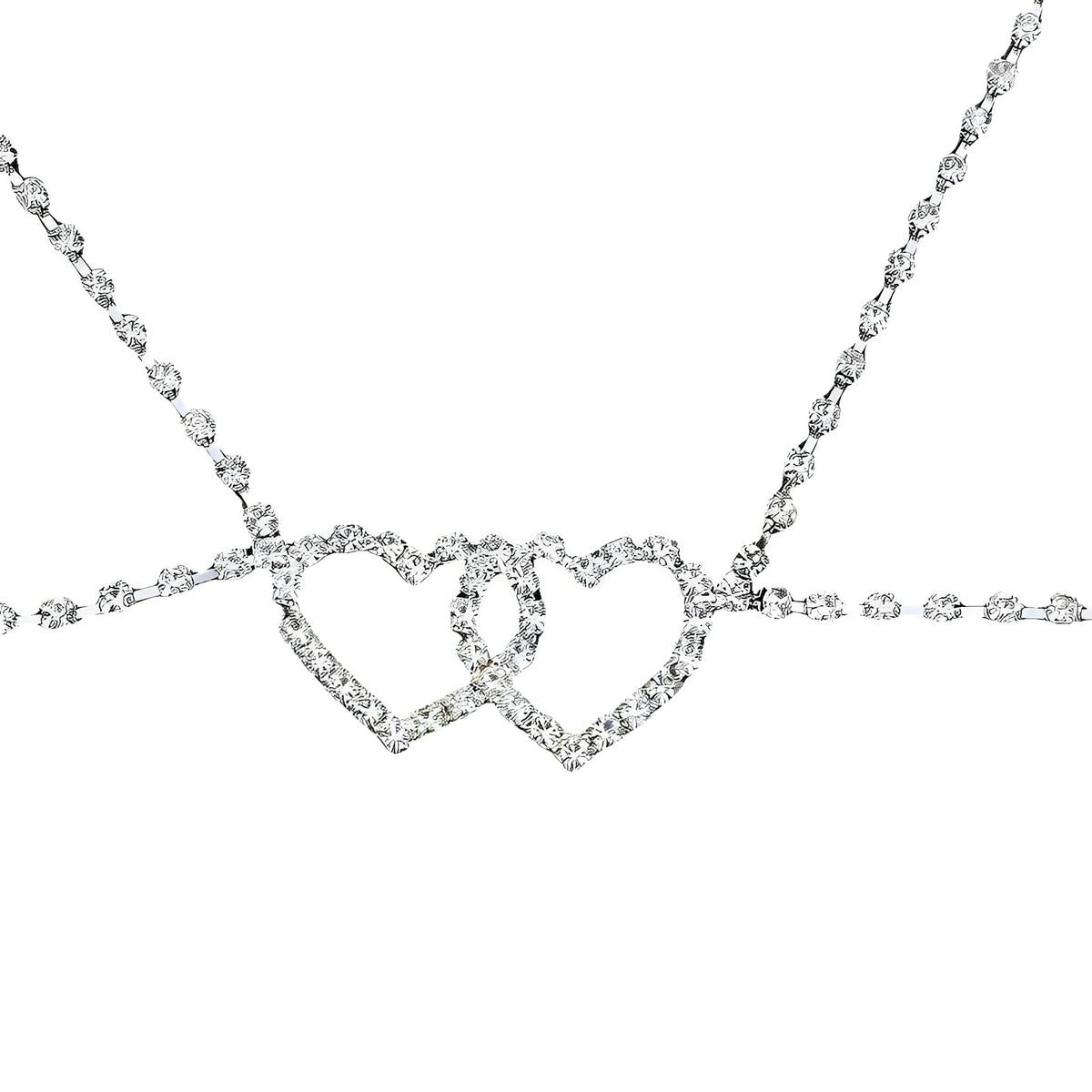 Body Chain Corações Duplos – Coleção Gold