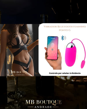 Kit Noite Selvagem na Varanda – Conjunto Transparente + Vibrador Bluetooth com Controle Remoto