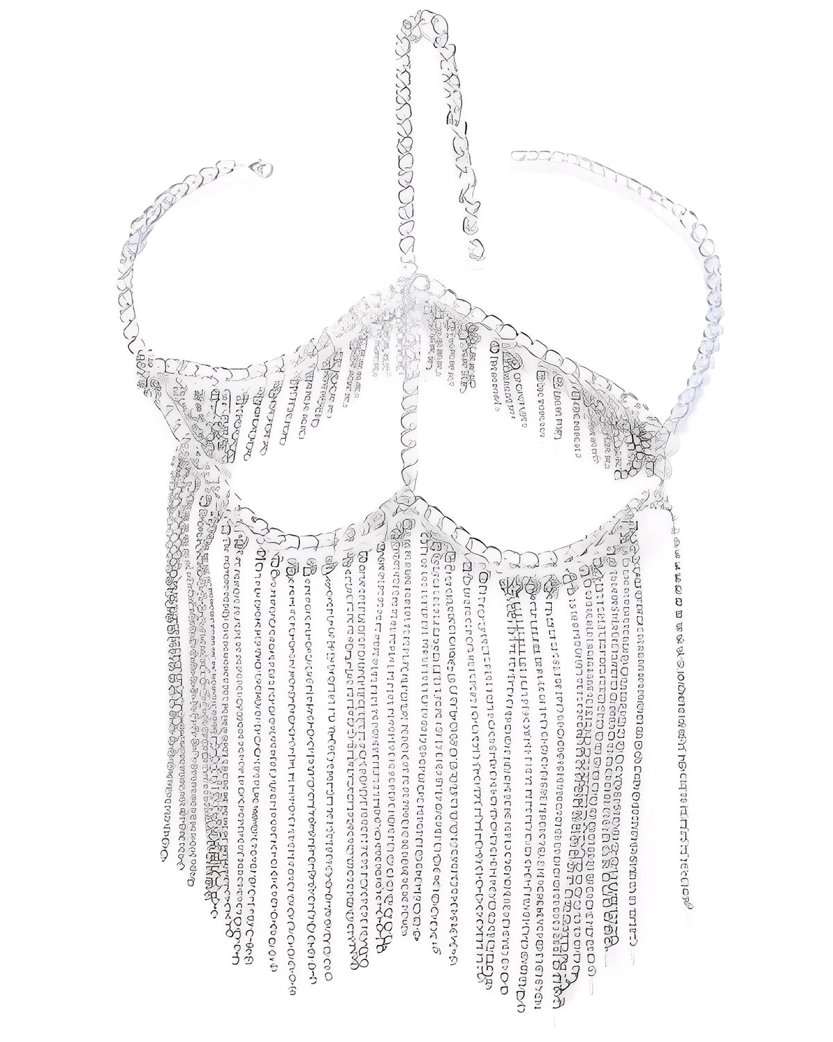 Máscara de Strass Luxo com Correntes Douradas ou Prateadas – Joia Facial Exclusiva para Festa, Show, Balada e Ensaios Sensuais