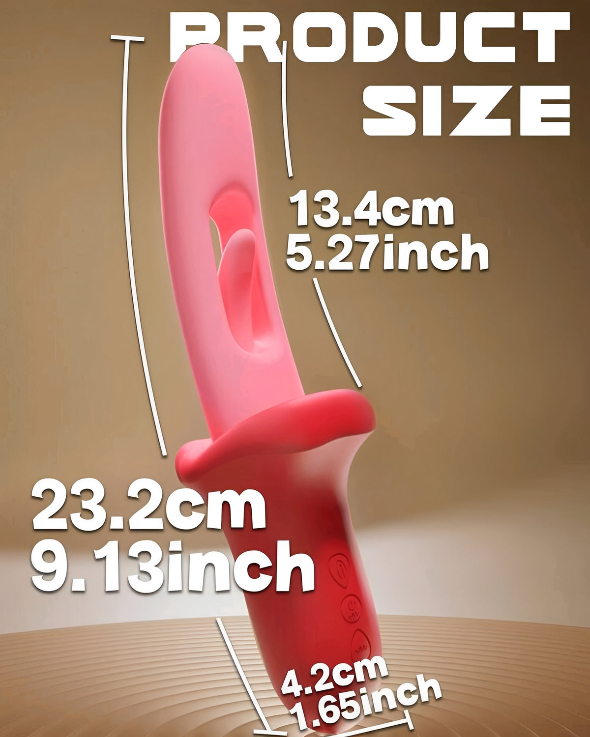 Vibrador 2 em 1 com Língua Estimuladora e Movimento "Slap" - Estímulo Preciso do Ponto G e Clitóris com 7 Modos Vibratórios