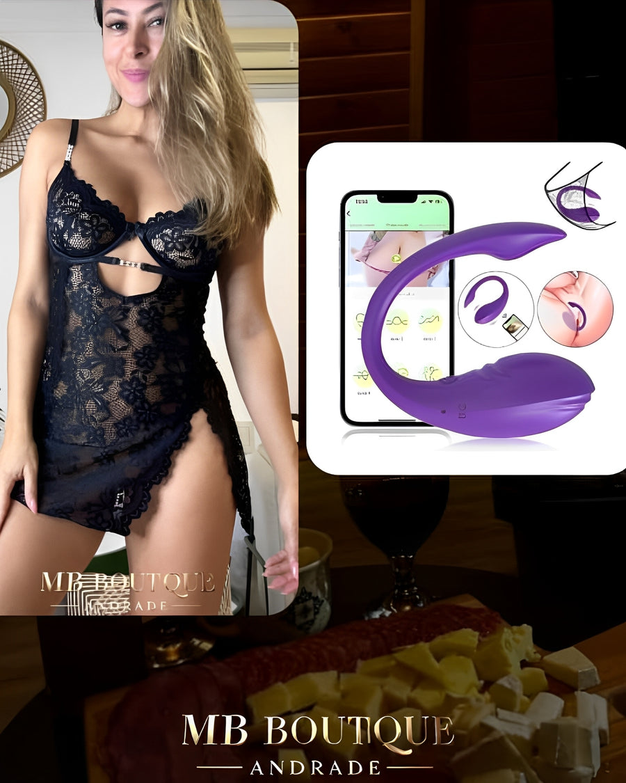 Kit Cinema Secreto – Camisola Confortável + Acessório com Controle por APP