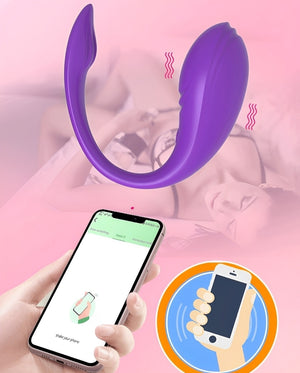 Vibrador com controle por APP (celular) com 9 níveis de vibração