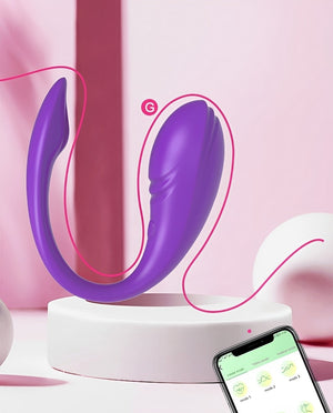 Vibrador com controle por APP (celular) com 9 níveis de vibração