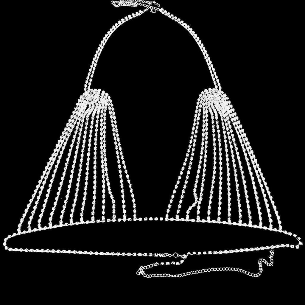 Lingerie toda de strass (nao acompanha corrente da cintura)